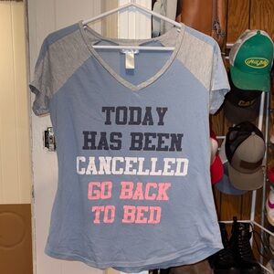 Just Be Gray and Blue Tee